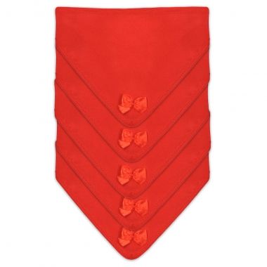 Bandana Bsica Tecido Fmea Vermelho com 5 Un