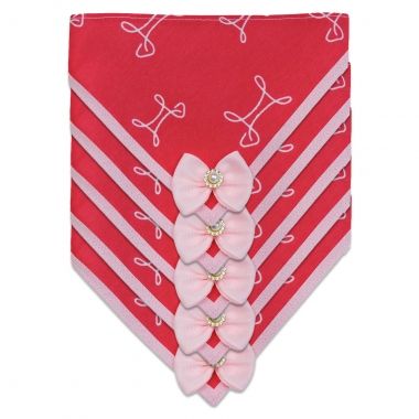 Bandana Essencial Fmea Dog Pink com 5 Un