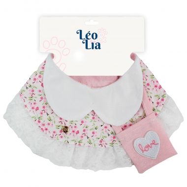 Bandana Luxo Bolsa Love Floral Rosa